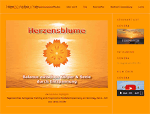 Tablet Screenshot of herzensblume.de